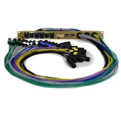 Whirlwind Catmaster - Catdusa  6 x RJ45 Inlets  24 x XLRM Tails  3 Feet  1-RU  Snakeskin